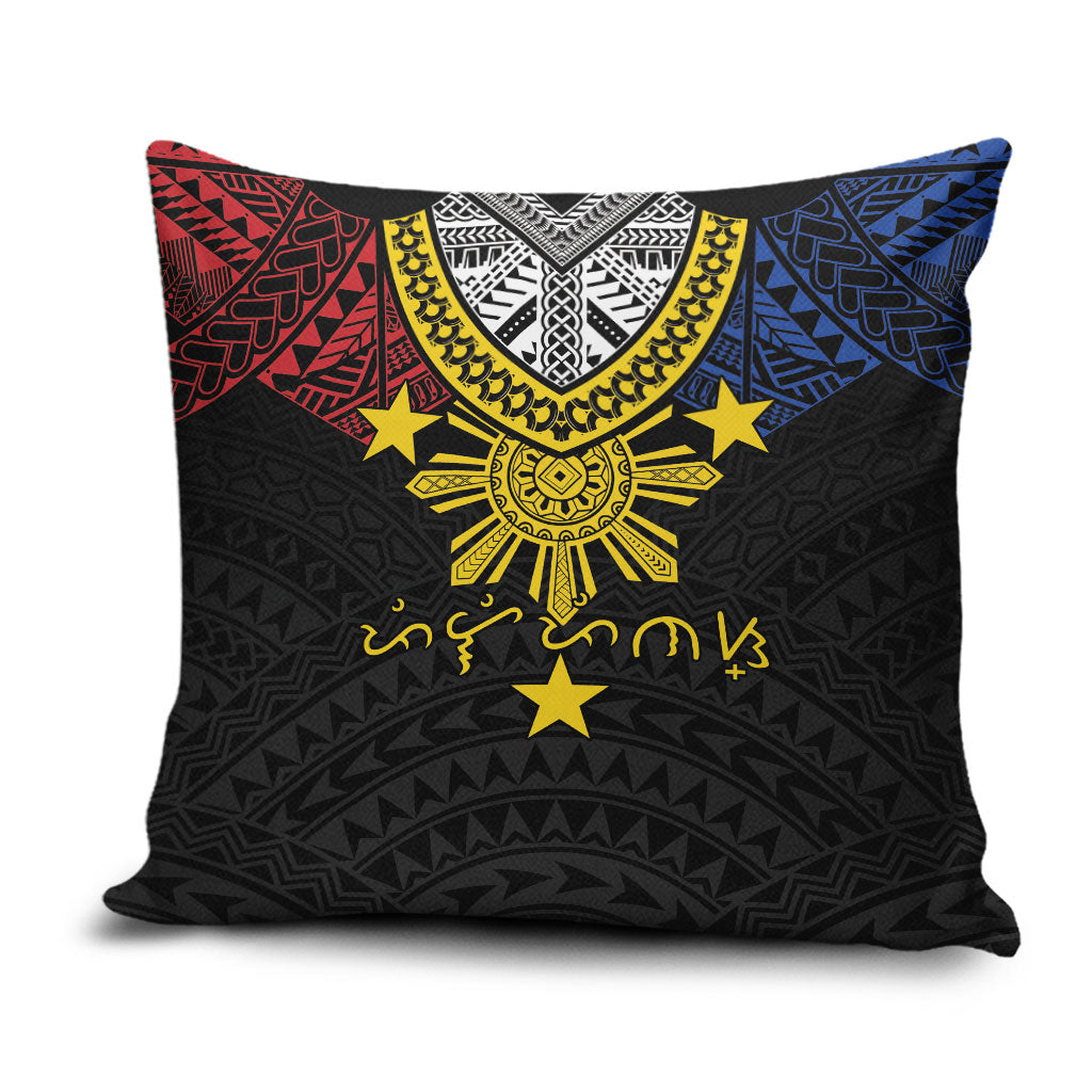 Philippines Heritage Baybayin Mix Polynesian Pillow Cover