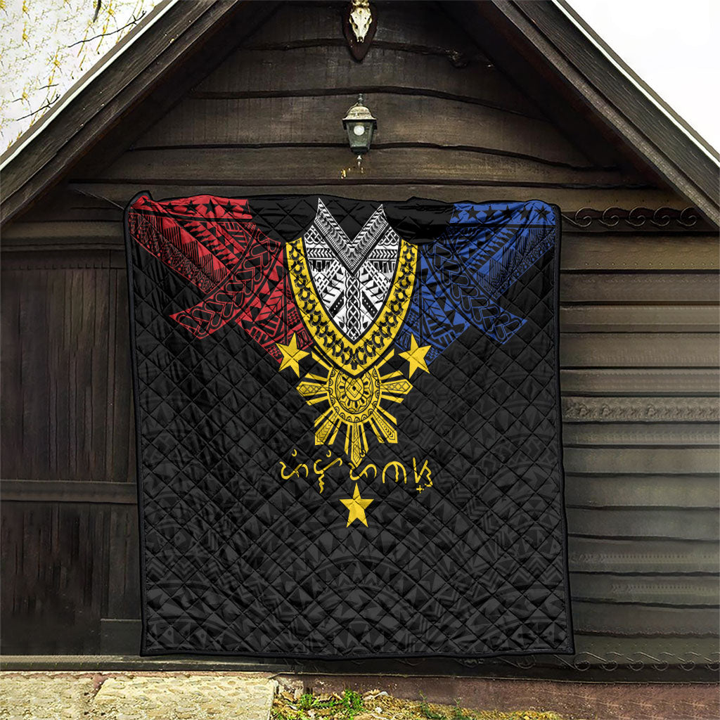 Philippines Heritage Baybayin Mix Polynesian Quilt