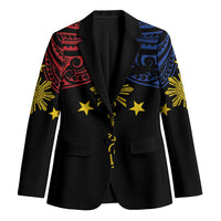Philippines Heritage Personalized Blazer Baybayin Philipinas Sun