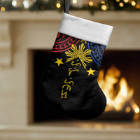 Philippines Heritage Christmas Stocking Baybayin Philipinas Sun LT7 Set of 2 Black - Polynesian Pride