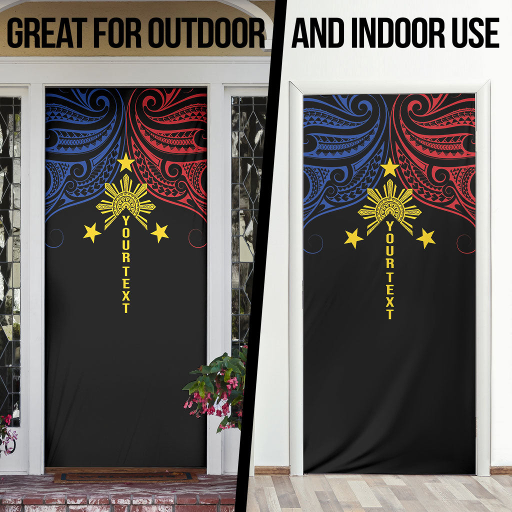 Philippines Heritage Personalized Door Cover Baybayin Philipinas Sun