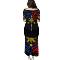 Philippines Heritage Personalized Family Matching Puletasi and Hawaiian Shirt Baybayin Philipinas Sun LT7 - Polynesian Pride