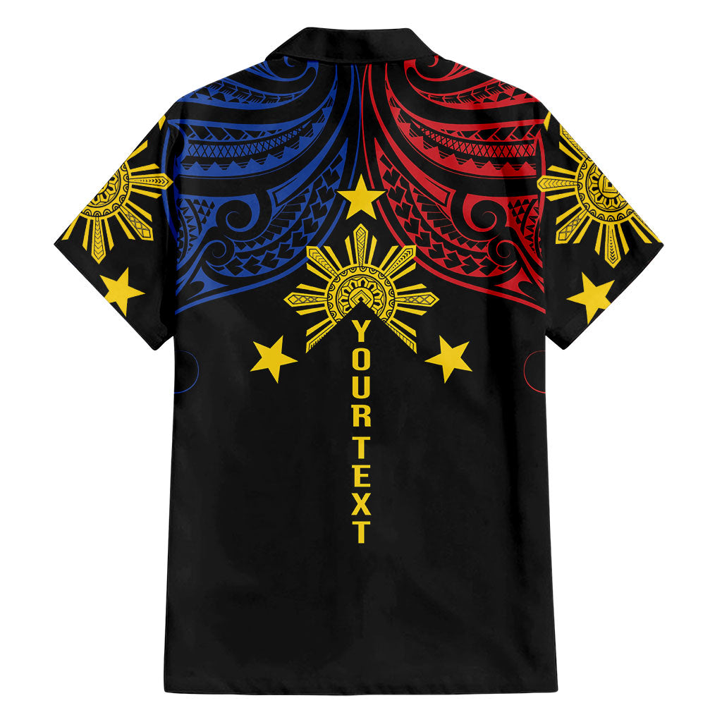 Philippines Heritage Personalized Hawaiian Shirt Baybayin Philipinas Sun