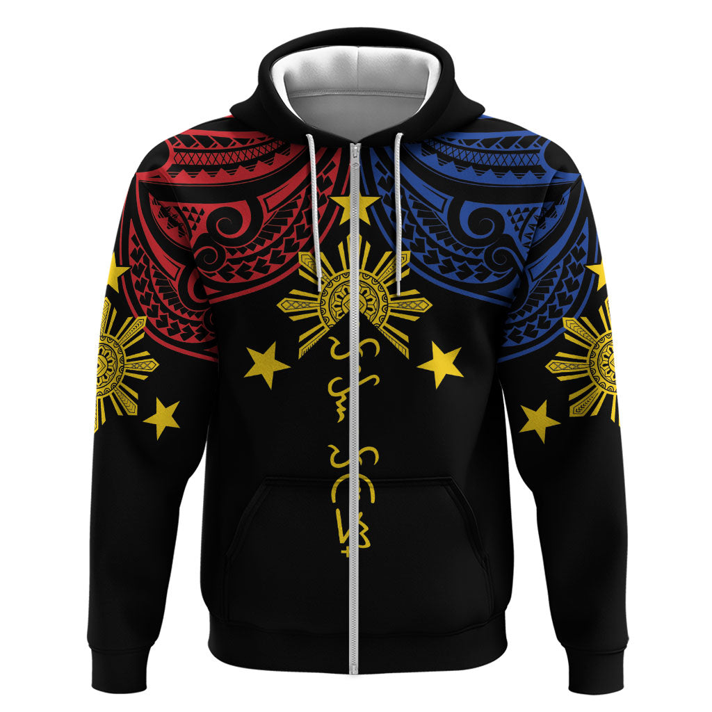Philippines Heritage Personalized Hoodie Baybayin Philipinas Sun