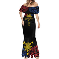 Philippines Heritage Personalized Mermaid Dress Baybayin Philipinas Sun LT7 - Polynesian Pride