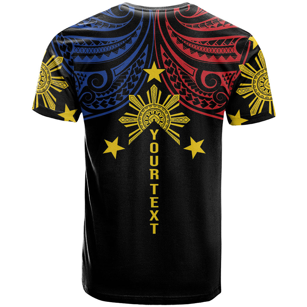 Philippines Heritage Personalized T Shirt Baybayin Philipinas Sun