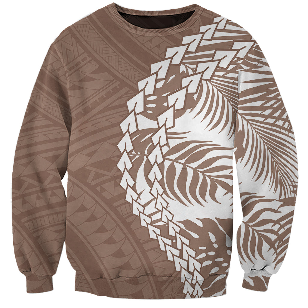 Polynesian Pride Sweatshirt Polynesia Tribal - Tropical Brown LT7 Unisex Brown - Polynesian Pride