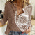 Polynesian Pride Women Casual Shirt Polynesia Tribal - Tropical Brown LT7 Female Brown - Polynesian Pride