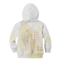 Samoa Lotu Tamaiti Mamanu Siapo Kid Hoodie Golden Plumeria LT7 - Polynesian Pride