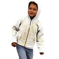 Samoa Lotu Tamaiti Mamanu Siapo Kid Hoodie Golden Plumeria LT7 - Polynesian Pride