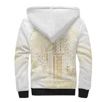 Samoa Lotu Tamaiti Mamanu Siapo Sherpa Hoodie Golden Plumeria LT7 - Polynesian Pride