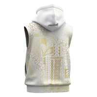 Samoa Lotu Tamaiti Mamanu Siapo Sleeveless Hoodie Golden Plumeria LT7 - Polynesian Pride