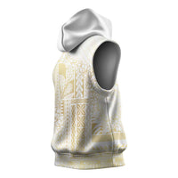 Samoa Lotu Tamaiti Mamanu Siapo Sleeveless Hoodie Golden Plumeria LT7 - Polynesian Pride
