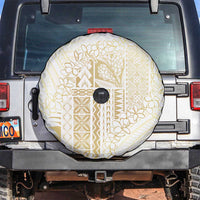 Samoa Lotu Tamaiti Mamanu Siapo Spare Tire Cover Golden Plumeria LT7 Gold - Polynesian Pride