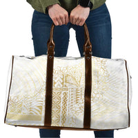 Samoa Lotu Tamaiti Mamanu Siapo Travel Bag Golden Plumeria - Polynesian Pride