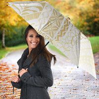 Samoa Lotu Tamaiti Mamanu Siapo Umbrella Golden Plumeria - Polynesian Pride