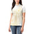 Samoa Lotu Tamaiti Mamanu Siapo Women Polo Shirt Golden Plumeria - Polynesian Pride