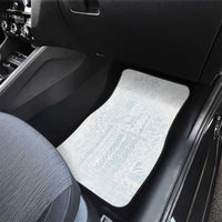 Samoa Lotu Tamaiti Mamanu Siapo Car Mats Off White Plumeria - Polynesian Pride