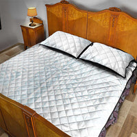 Samoa Lotu Tamaiti Mamanu Siapo Quilt Bed Set Off White Plumeria - Polynesian Pride