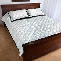 Samoa Lotu Tamaiti Mamanu Siapo Quilt Bed Set Off White Plumeria - Polynesian Pride