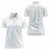 Samoa Lotu Tamaiti Mamanu Siapo Women Polo Shirt Off White Plumeria - Polynesian Pride