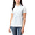 Samoa Lotu Tamaiti Mamanu Siapo Women Polo Shirt Off White Plumeria - Polynesian Pride