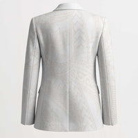 Samoa Lotu Tamaiti Ivory Blazer Teuila Tatau - Polynesian Pride