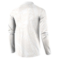 Samoa Lotu Tamaiti Ivory Button Sweatshirt Teuila Tatau - Polynesian Pride
