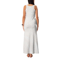Samoa Lotu Tamaiti Ivory Family Matching Tank Maxi Dress and Hawaiian Shirt Teuila Tatau LT7 - Polynesian Pride