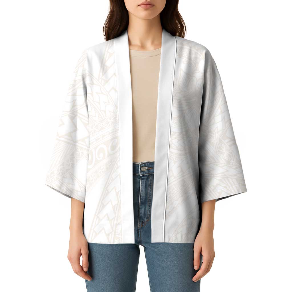 Samoa Lotu Tamaiti Ivory Kimono Teuila Tatau - Polynesian Pride