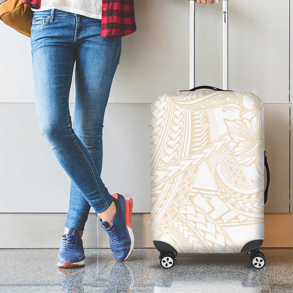 Samoa Lotu Tamaiti Ivory Luggage Cover Teuila Tatau - Polynesian Pride