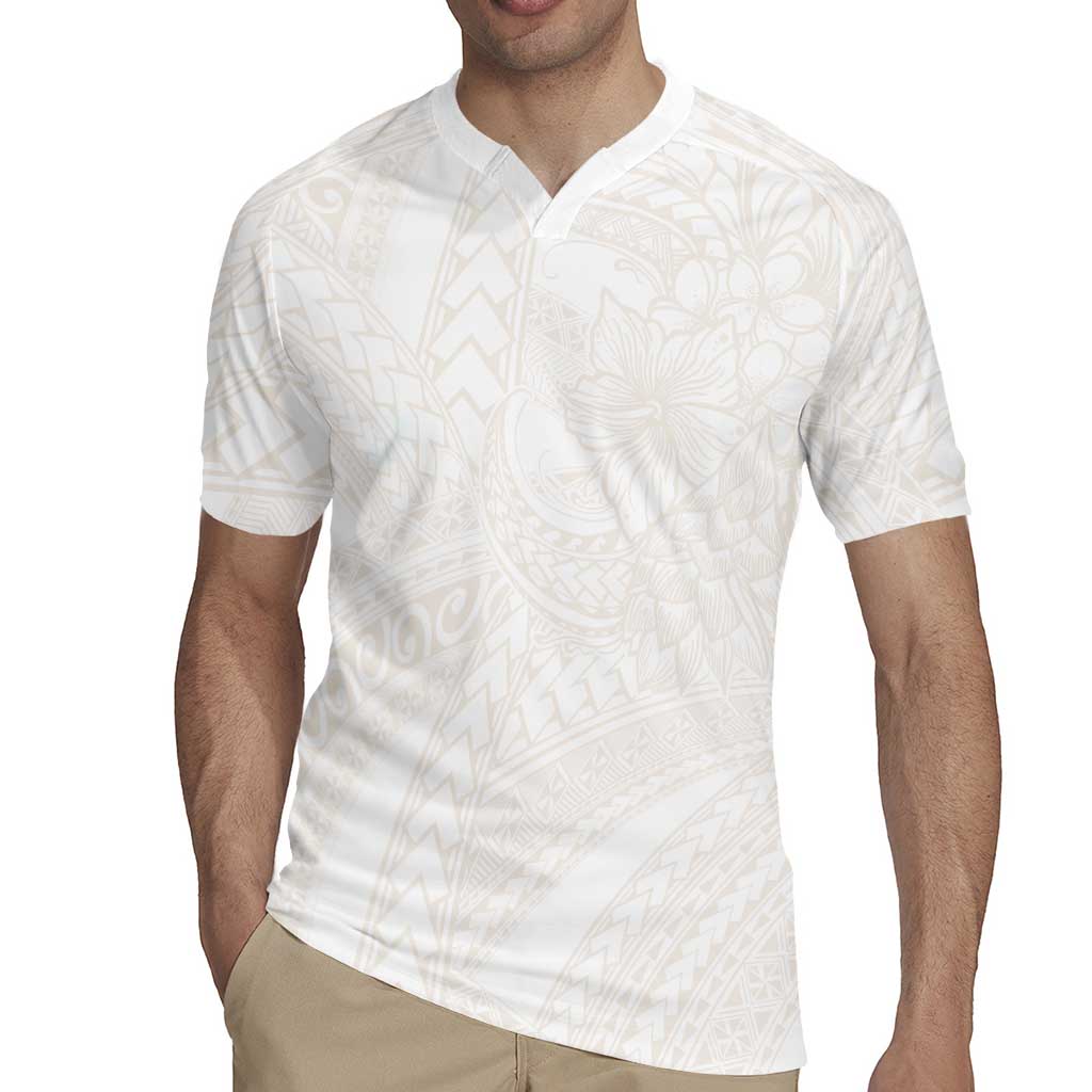 Samoa Lotu Tamaiti Ivory Rugby Jersey Teuila Tatau - Polynesian Pride