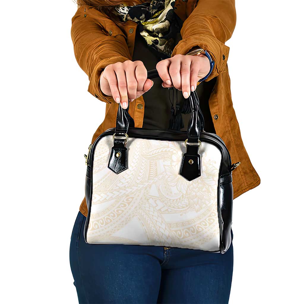 Samoa Lotu Tamaiti Ivory Shoulder Handbag Teuila Tatau - Polynesian Pride