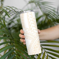 Samoa Lotu Tamaiti Ivory Skinny Tumbler Teuila Tatau LT7 - Polynesian Pride