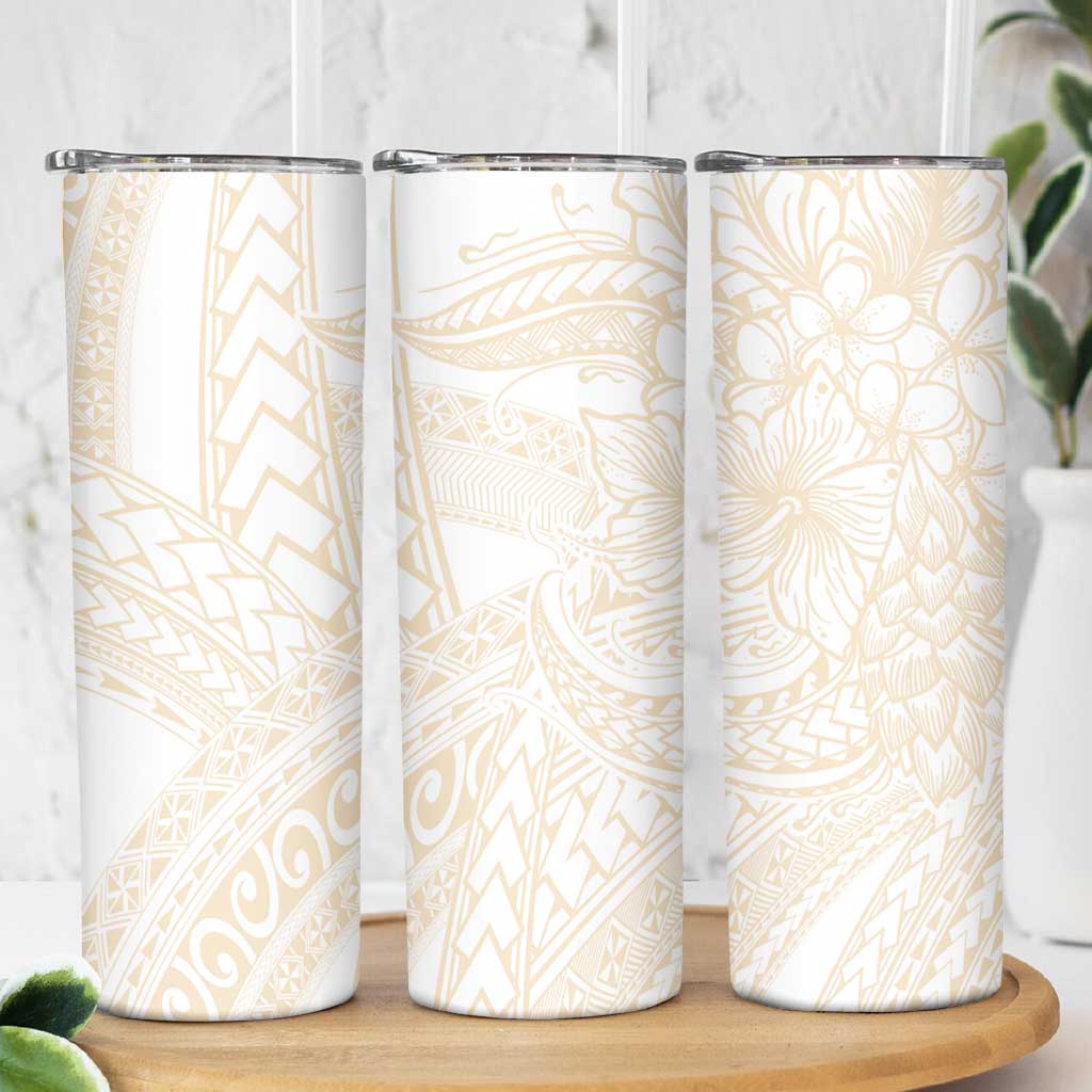 Samoa Lotu Tamaiti Ivory Skinny Tumbler Teuila Tatau LT7 - Polynesian Pride