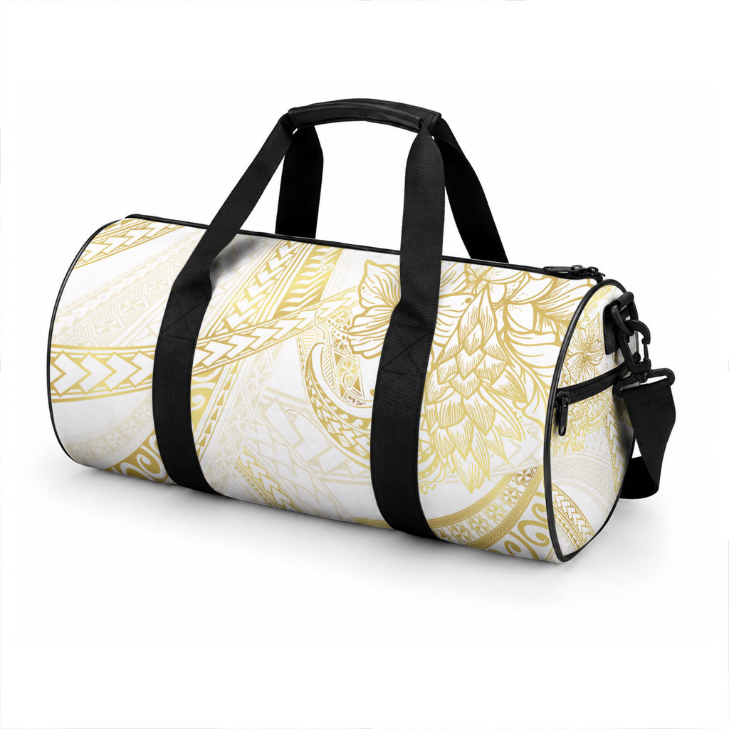 Samoa Lotu Tamaiti Gold Duffle Bag Teuila Tatau