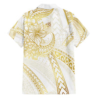 Samoa Lotu Tamaiti Gold Hawaiian Shirt Teuila Tatau - Polynesian Pride