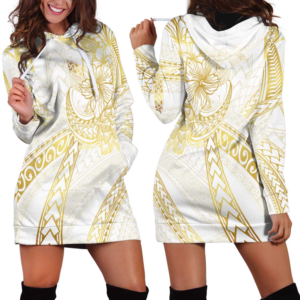 Samoa Lotu Tamaiti Gold Hoodie Dress Teuila Tatau LT7 - Polynesian Pride