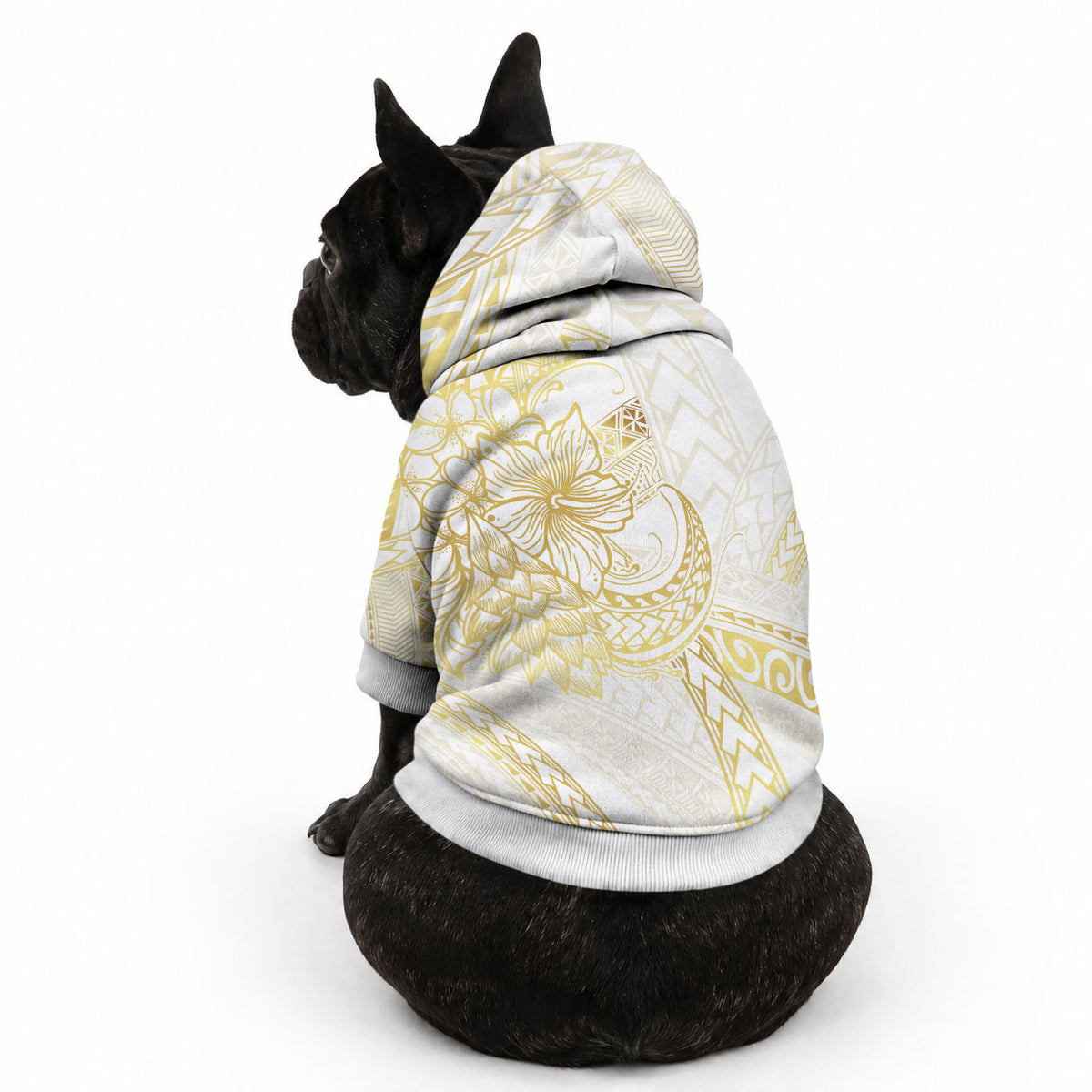 Samoa Lotu Tamaiti Gold Pet Hoodie Teuila Tatau