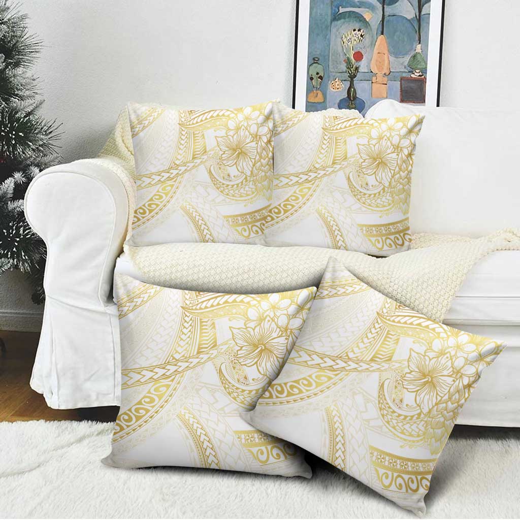 Samoa Lotu Tamaiti Gold Pillow Cover Teuila Tatau - Polynesian Pride