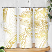 Samoa Lotu Tamaiti Gold Skinny Tumbler Teuila Tatau LT7 - Polynesian Pride