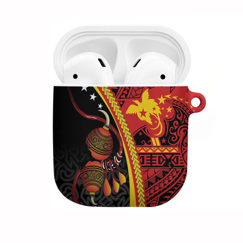 Papua New Guinea Independence AirPods Case PNG Bagi and Lime Pot LT7 Black - Polynesian Pride