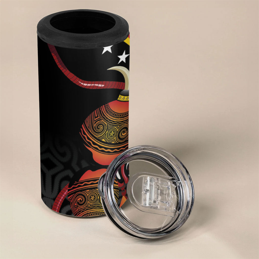 Papua New Guinea Independence 4 in 1 Can Cooler Tumbler PNG Bagi and Lime Pot LT7 - Polynesian Pride