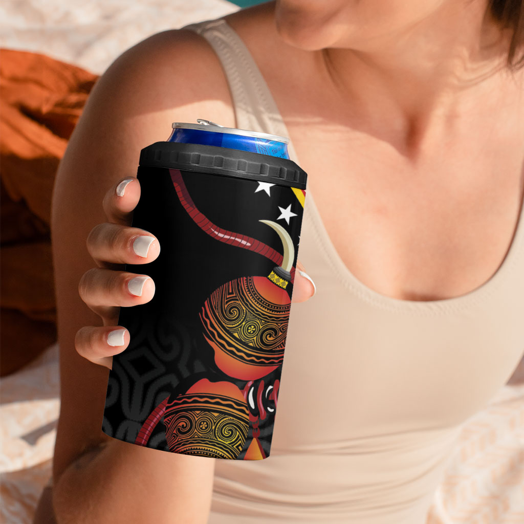 Papua New Guinea Independence 4 in 1 Can Cooler Tumbler PNG Bagi and Lime Pot LT7 - Polynesian Pride
