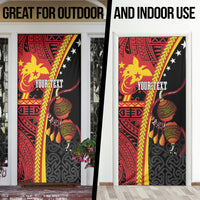Papua New Guinea Independence Personalised Door Cover PNG Bagi and Lime Pot LT7 - Polynesian Pride