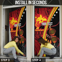 Papua New Guinea Independence Personalised Door Cover PNG Bagi and Lime Pot LT7 - Polynesian Pride