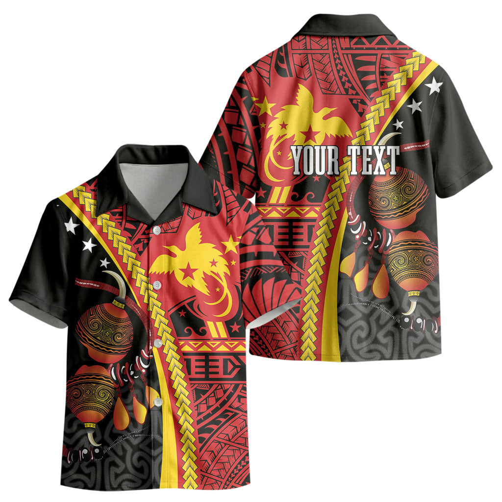 Papua New Guinea Independence Personalised Kid Hawaiian Shirt PNG Bagi and Lime Pot LT7 - Polynesian Pride