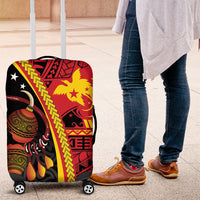 Papua New Guinea Independence Luggage Cover PNG Bagi and Lime Pot LT7 Black - Polynesian Pride