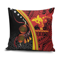 Papua New Guinea Independence Pillow Cover PNG Bagi and Lime Pot LT7 Black - Polynesian Pride