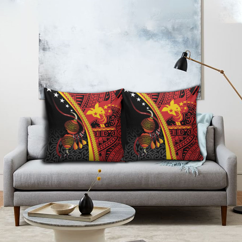 Papua New Guinea Independence Pillow Cover PNG Bagi and Lime Pot LT7 - Polynesian Pride